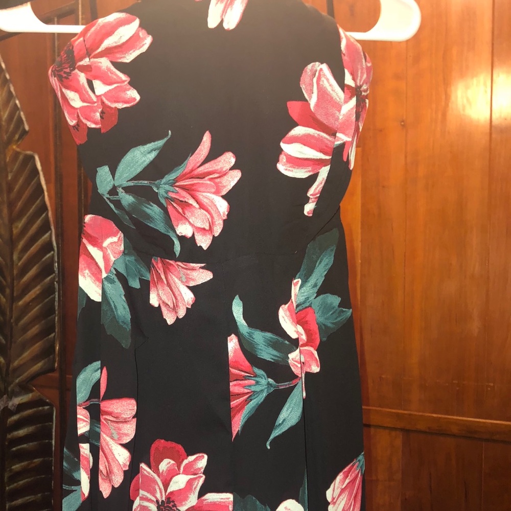 Floral Tube Crop wide leg jumpsuit